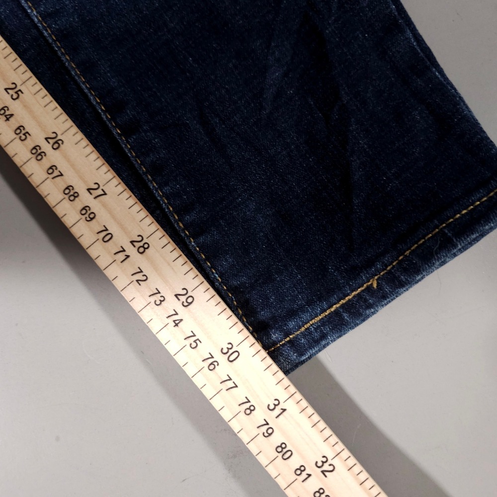 Levi's 711 Skinny Jeans Womens 32 Dark Blue Denim Mid Rise 18881-0562 - Picture 7 of 9